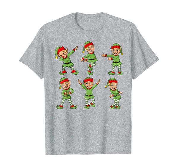 

dancing elf dance challenge boys girls kids xmas t-shirt, White;black