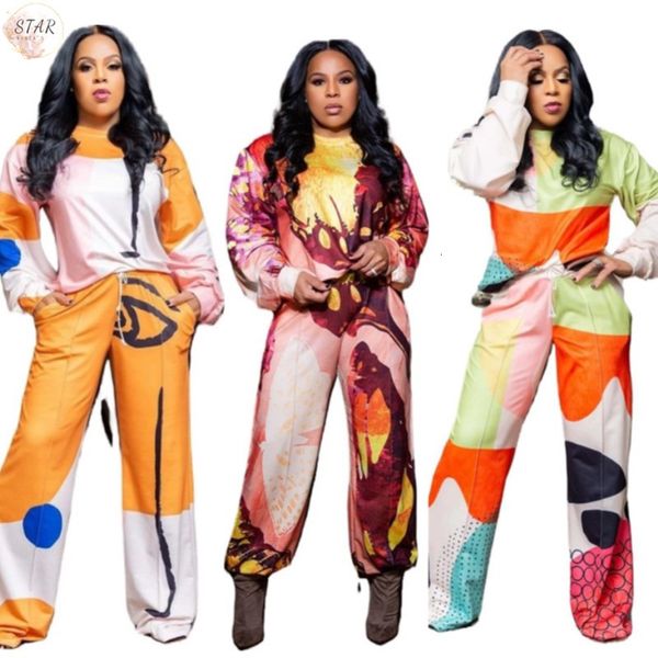 

new tracksuits for women 2021 sweatsuits two piece outfits loose sweatshirts flared pants spring fall clothes wholesale dropshipping 9oy2, Gray