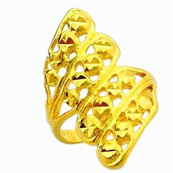 

chaming yellow gold leaf women ring size 6 7 8 9 (sp3658) rtet, Golden;silver