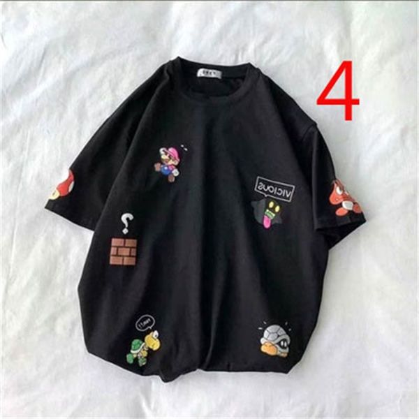 

2021 men's soft round neck t-shirt autumn and winter new classic comfortable short-sleeved bottoming shirt gsa0, White;black