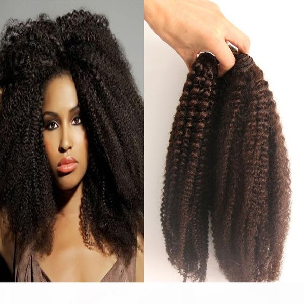 

peruvian afro kinky curly human hair 2 piece hair weave bundles 10-26 inch natural color remy hair bundle, Black