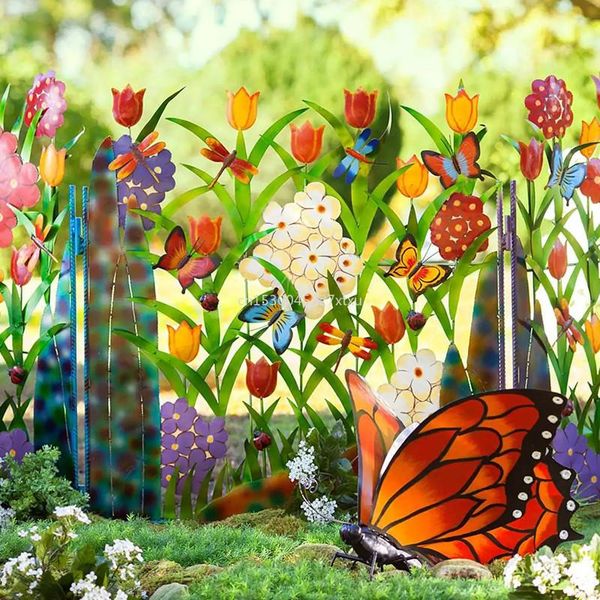 

fencing, trellis & gates metal garden fence border heavy duty tall rustproof decorative fencing gate panels animal barrier outdoor iron edge