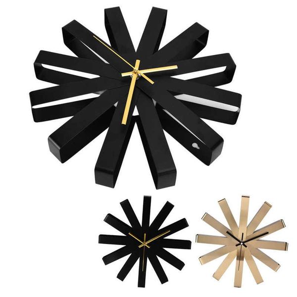 

wall clocks creativity clock multi ribbon shape corrosion resistance home decoration for dining room