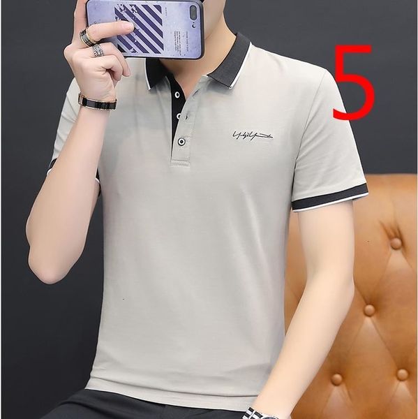 

summer 2021 new short-sleeved men's tide brand slim trend korean version of handsome casual t-shirt male awsn, White;black