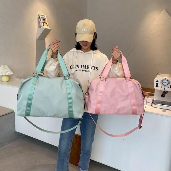 

duffel bags women nylon travel bag tote 2021 handbag large and small size shoulder for weekend work out