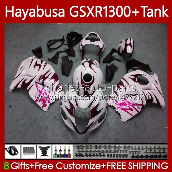 Hayabusa Pink Flame Body для Suzuki GSXR 1300CC GSX R1300 1300 CC 1996-2007 74NO.177 GSX-R1300 GSXR-1300 2002 2003 2004 2005 2006 2007 GSXR1300 96 97 98 99 00 01 обтекатель