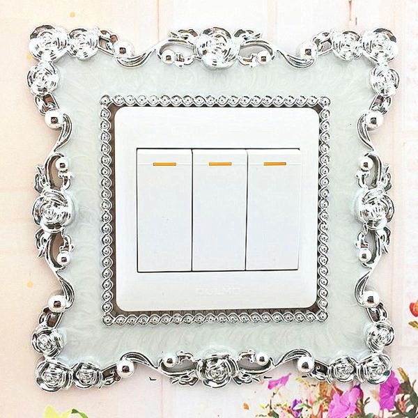 

wall stickers home switch cover square shape light socket room decoration accessries