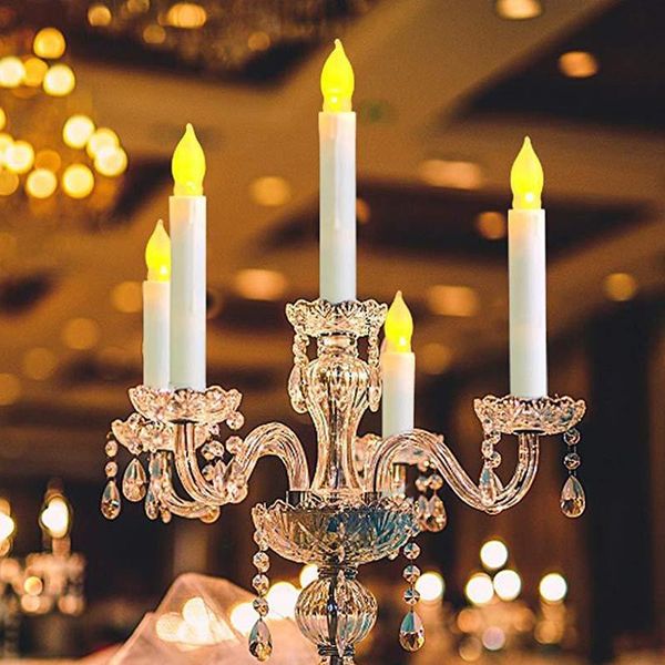 

candles 4pcs led candle lights flameless battery powered holiday party decoration