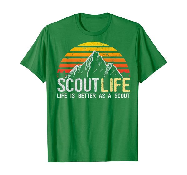 

scout life and life is better as a scout tshirt scouting tee, White;black