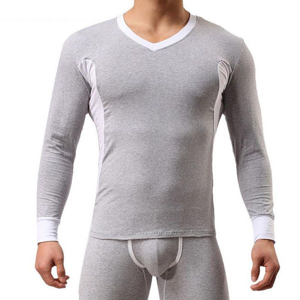 

men's sleepwear winter thermal long johns men warm soft underwear thermo thicking 1 set underpants legging masculina, Black;brown