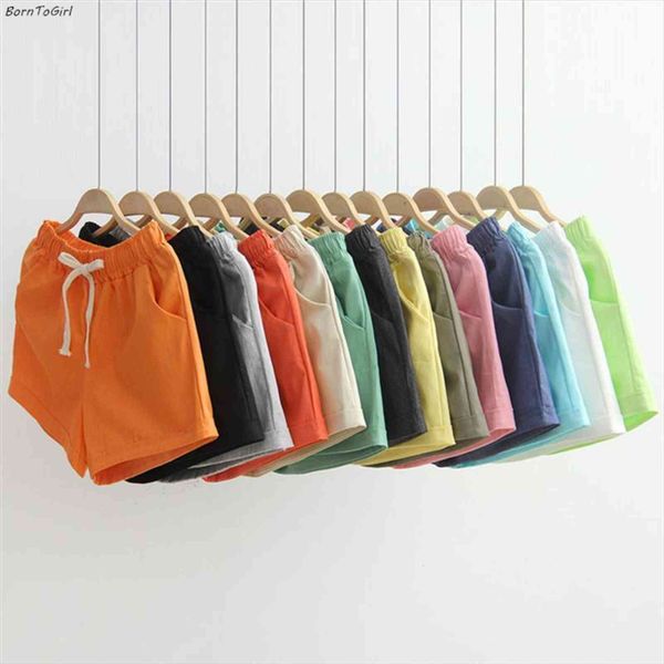 

summer linen casual drawstring black women shorts white gray yellow green red khaki, White;black