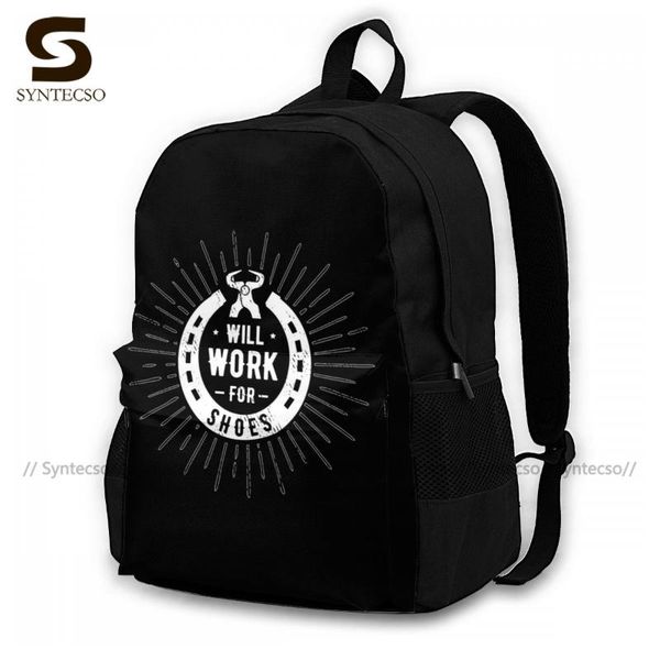 

anvil blacksmith backpacks teen print casual backpack polyester cycling bags