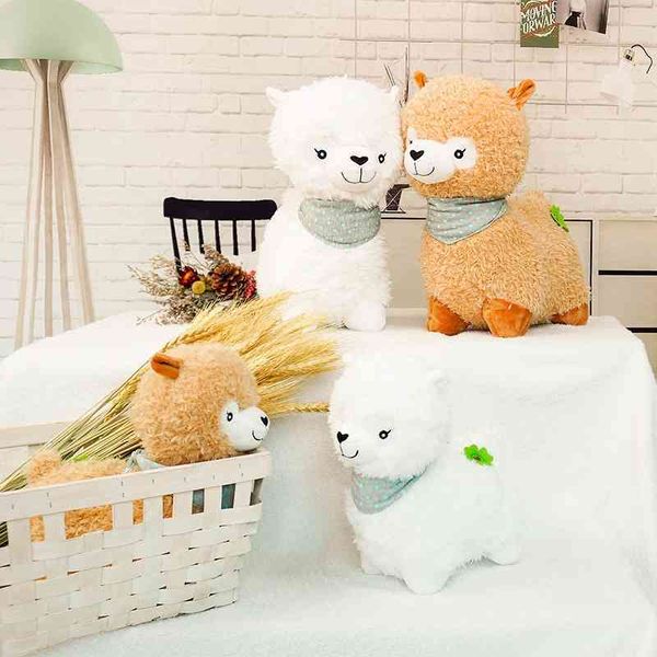 

large cute japanese grass mud horse alpaca sleeping pillow cloth doll plush toy girl gift