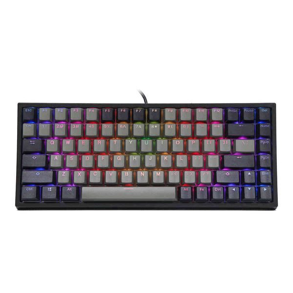 Epomador EP84 84-Key RGB Hotswap Teclado de jogos mecânicos com teclado PBT Tye-subbedcaps Mac / Win / Gamers