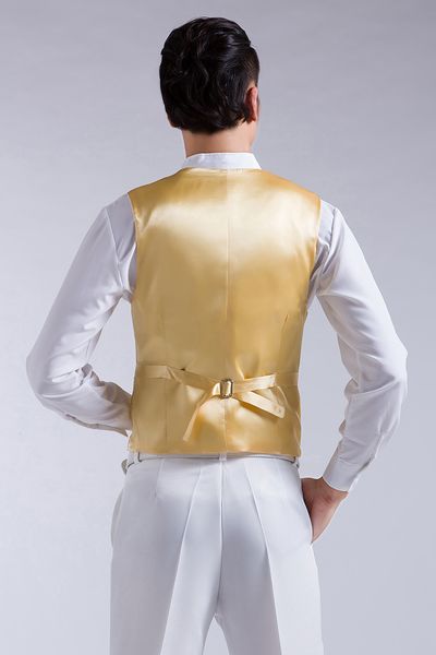 

men's vests pijtrl male wedding stage vest, classic vest with sequins gold, blue, black and silver, yellow km4o, Black;white