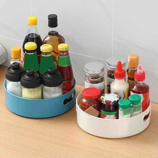 

kitchen storage & organization rotating tray creative non slip versatile pp large-capacity plate for home