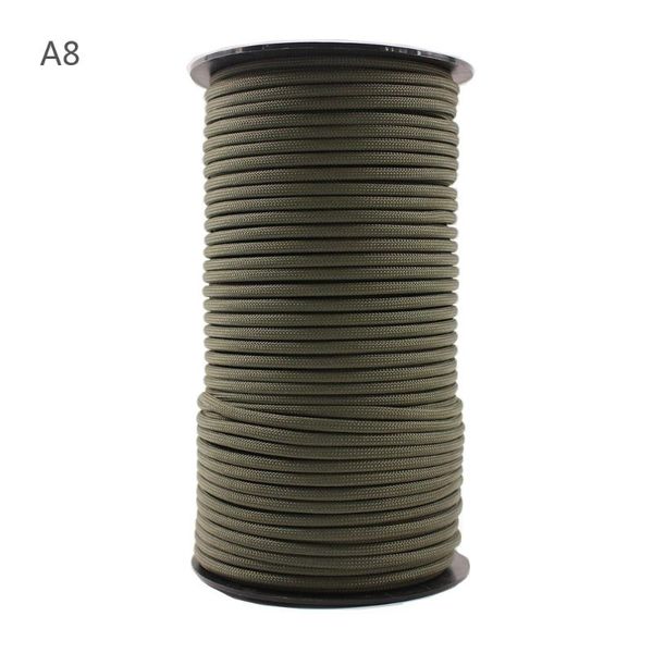 

100m parachute cord 4mm 9 strand cores 550 rescue survival lanyard rope outdoor camping tent hiking climbing tools