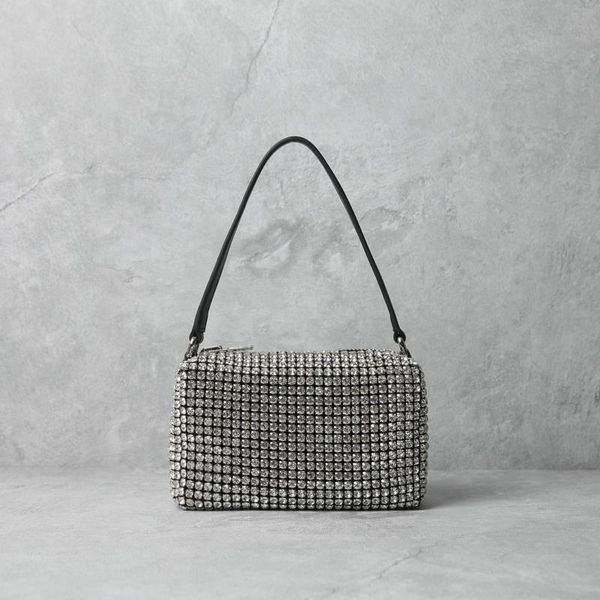 

evening bags women diamond shoulder bag summer luxury design tote ladies handbag shiny simple style messenger fashion crossbody