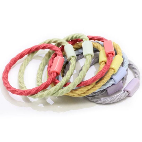 

decorative objects & figurines 20/100pcs candy colorful elastic hair band kids tie ponytail holder accessories for well stretch