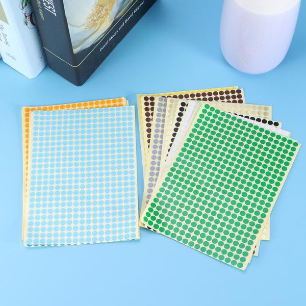 

gift wrap 16 pcs 6mm color-coding sticker bright color circle dot labels mixed