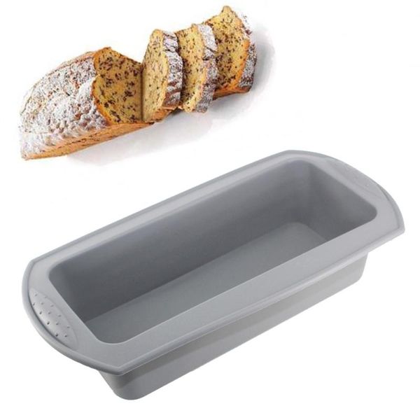 

baking moulds 1pc non stick silicone bread oven pan loaf mould cake mold bakeware kitchen toast tool diy big rectangular shape supplies