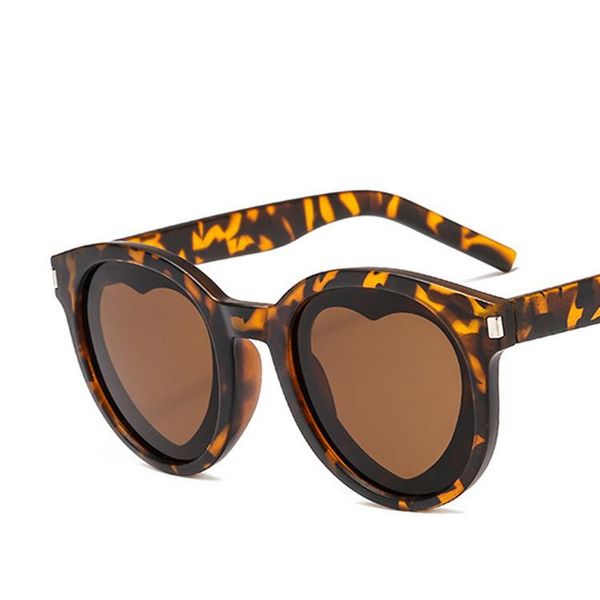 

sunglasses heart shaped women brand designer fashion clear lenses leopard sun glasses oculos, White;black
