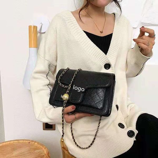 

luxury handbags 2021 new simple texture rhombic chain single shoulder girl messenger fashion women's bag with good quality