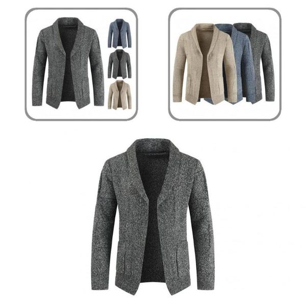 

men's sweaters wear resistant stylish knitted men jacket cardigan winter coat thick for outdoor, White;black