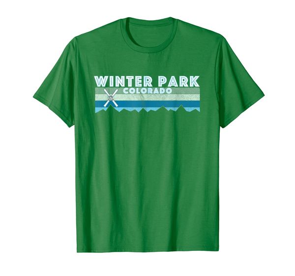 

winter prk ski t shirt / retro vintage winter park, co shirt, White;black