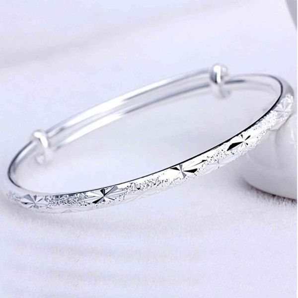 

925 sterling sier adjustable scrub star bracelets & bangl for women pulseras valentin gift s-b62, Golden;silver