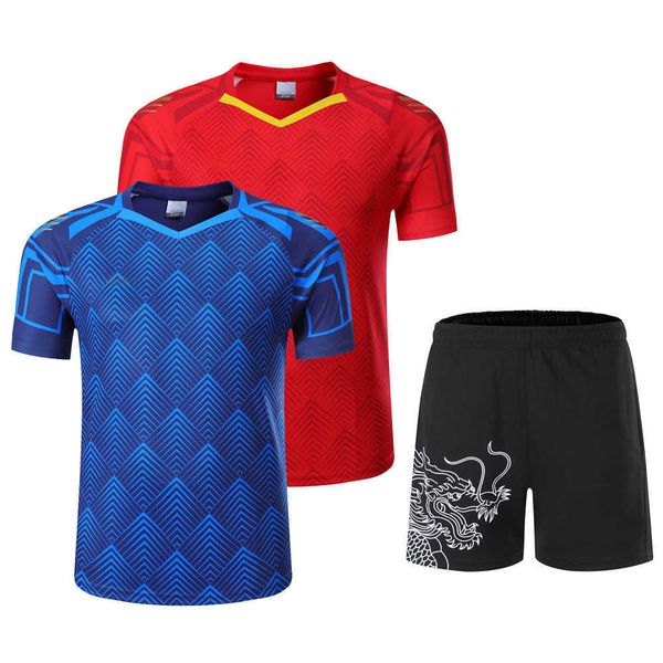 

new children's sportswear short sleeve net volleyball suit fast dry v-neck men's and women's table tennis badminton suit 2103, Black;white