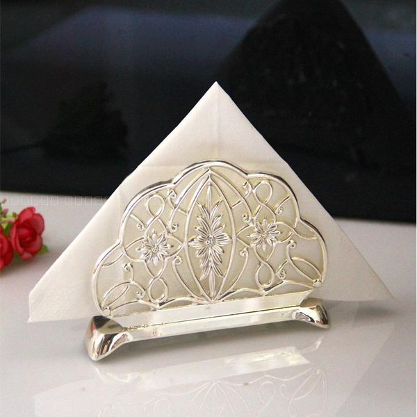 

tissue boxes & napkins home decoration accessories european silver napkin clip paper towel rack bar special tkv supplies seat plated