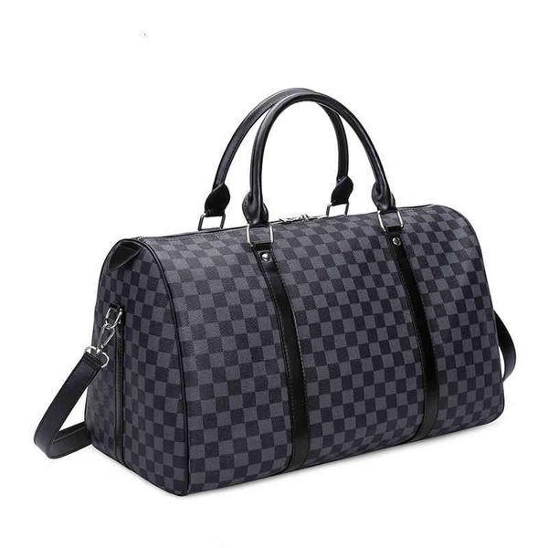 

handbag portable travel bag men's and women's large capacity short distance luggage business boarding, Black;red