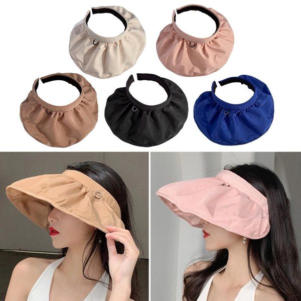 

wide brim hats outdoor summer women large sun beach for breathable uv protection s casual travel, Blue;gray