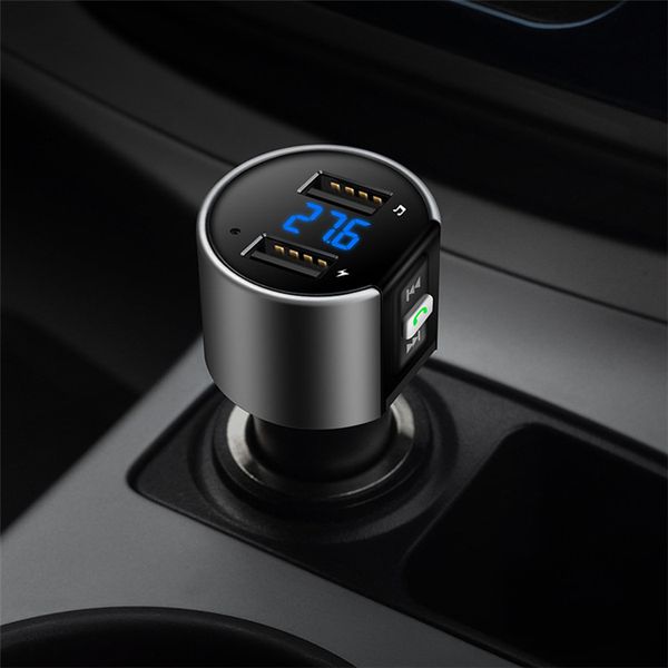 

2018 high-quality wireless in-car bluetooth fm transmitter radio adapter car kit black mp3 player usb charge