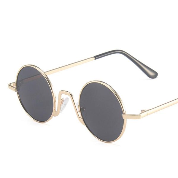 

sunglasses gothic round steampunk men women luxury designer metal frame eyeglasses for female eyewear oculos uv400, White;black