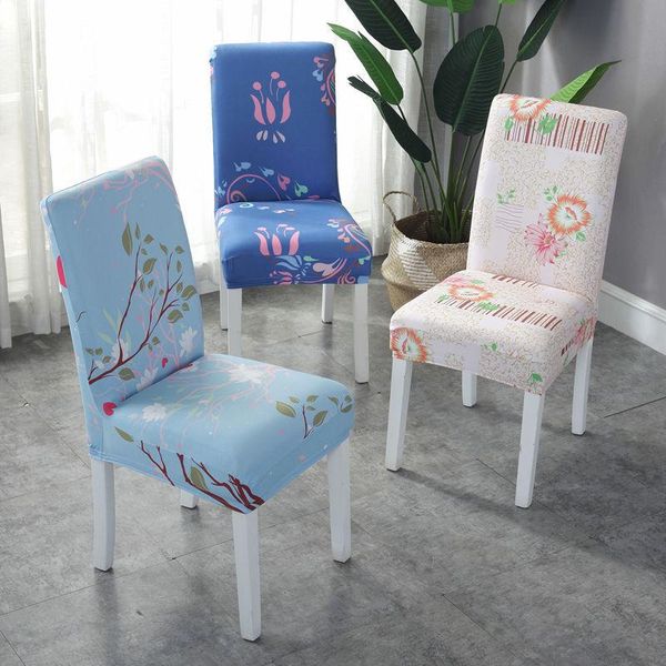 

chair covers living room spandex elastic printing universal size slipcovers for dining el banquet home