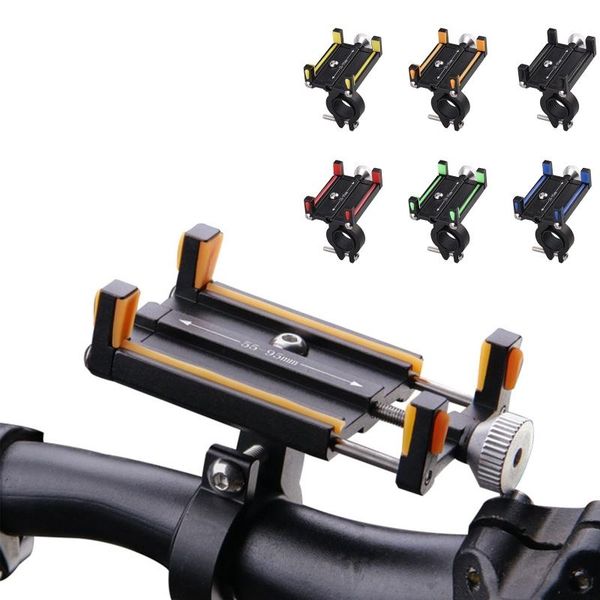 

car & truck racks 583f adjustable bike phone holder aluminum alloy bicycle and motorcycle cell mount for mountain road motobike