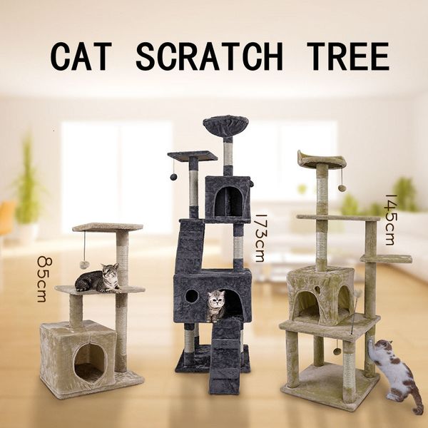 

2021 new mobile domestic delivery for toy venture wood house pet cat climbing picture scratching post 1syx