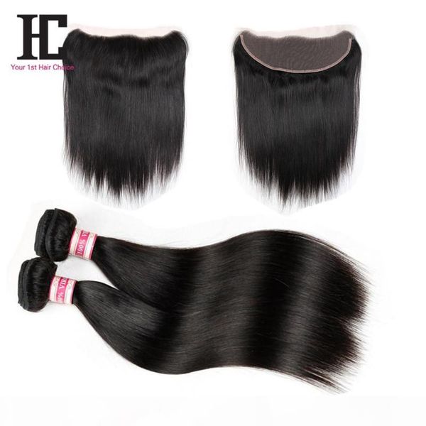 

ear to ear lace frontal closure with bundles 7a peruvian virgin hair with closure straight hair 13x4 lace frontal with bundles, Black
