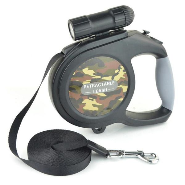 

dog collars & leashes arrival 8m 50kg large leash retractable extending pet lead for big and medium with led