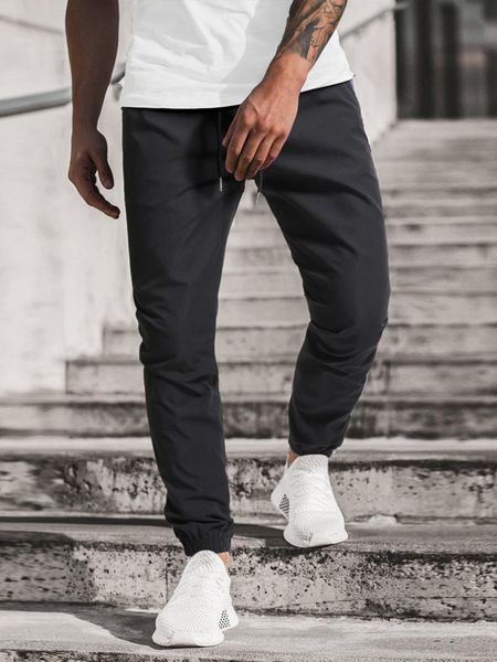 

men's pants 2021 fashion trousers autumn casual youth trend loose men korean streetwear, Black