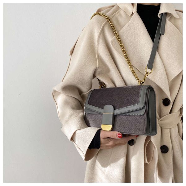 

hbp luxury designerbag women's autumn and winter 2020 fashion net red chain foreskin velvet small square single shoulder messenger bag