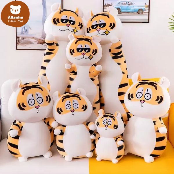 

creative tiger doll plush toy cute toys long pillow kawaii soft coushion children christmas new year kids gift 591w
