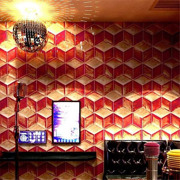 

shuhiko ktv3d three-dimensional personality fashion flash wall cloth bar l fancy dance hall box theme room wallpaper