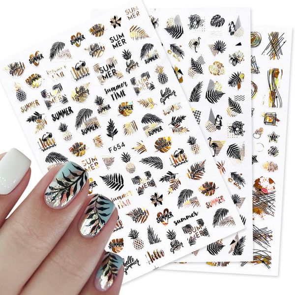 

stickers & decals nails design nail art decorations set decor, Black