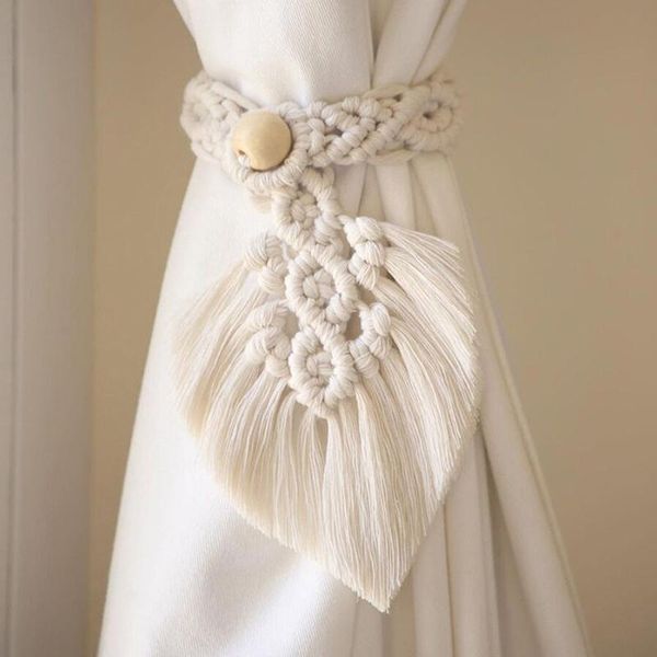 

other home decor woven curtain tieback nordic tie back with tassels buckle rope el living room handmade holdbacks 2pcs