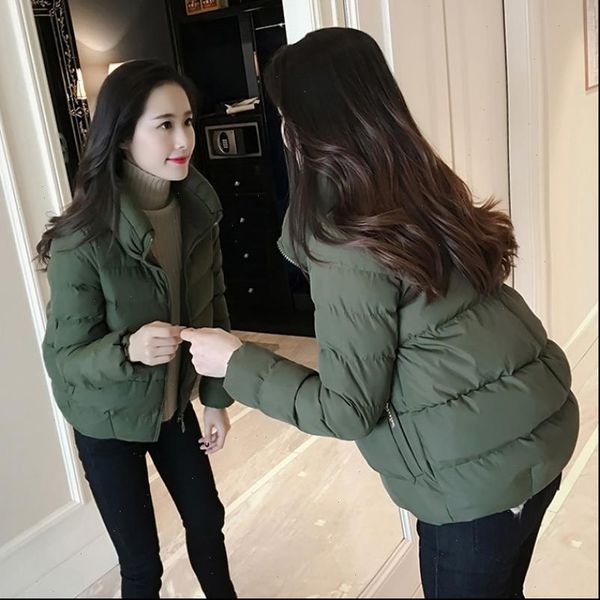 

2021 new winter jacket women parka coats female long sleeve warm jacket coat, Black