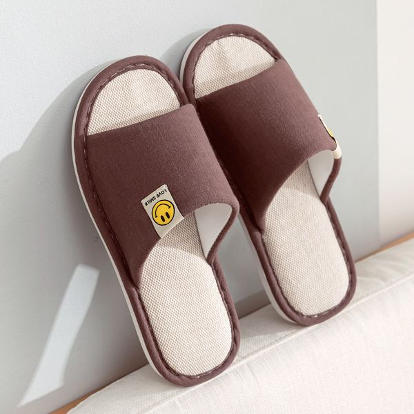 

men women slippers spring summer cute cartoon home flip flop shoes fashion non-slip flat indoor casual house slides, Black