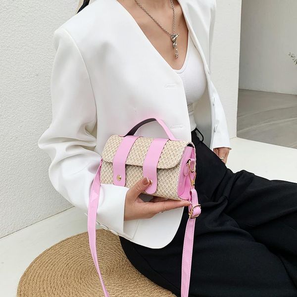 

evening bags 2021 summer seaside beach small portable female bag woven messenger tide straw purses and handbags luxury designer